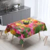 Plant Flower Leaves Coffee Table Runner Tablecloth Table Party Decoration Oilcloth on Table Protector Table Cloth Rectangular - Image 15