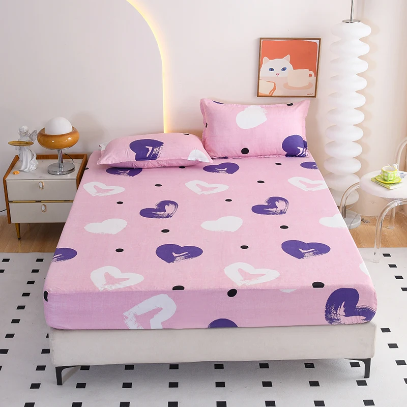 Flower Printed Fitted Bed Sheets Reactive Printed sabanas cama matrimonial Single/Queen/King Mattress Cover Double Bedsheets - Image 13