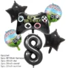 New Game On Theme Party Disposable Tableware Cup Plate Napkin Tablecloth Video Game Controller Birthday Balloon Banner Decor - Image 36
