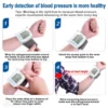 Medical Digital Wrist Blood Pressure Monitor Heart Rate Pulse Meter Measure Sphygmomanometer PR LCD Screen Portable Health Care - Image 28