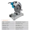 Multifunctional Mini Profile Cutting Machine 0-45 Degrees Table Cutter Electric Saw Table Saw for Cutting Metal Wood Plastic[:ar]Multifunctional Mini Profile Cutting Machine 0-45 Degrees Table Cutter Electric Saw Table Saw for Cutting Metal Wood Plastic[:] - Image 8