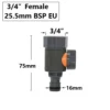 Garden Hose Quick Connector 1/2 3/4 1 Inch Pipe Coupler Stop Water Connector 16/20/32mm Repair Joint Irrigation System Fitting - Image 9