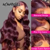 Pre Everything 13x6 HD Lace Front Wig 99J Burgundy Glueless Pre Cut Lace Body Wave Wigs Human Hair Wigs Brazilian Hair For Women - Image 3