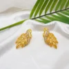 Women's 24K Gold 4-Piece Set with Diamond-Zircon, AU999 | Chiseled lotus with starlight inlay. - Image 6