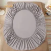 Single/Double/King/Queen Beds Cotton Fitted Sheet for Mattress Pads and Bedspread Covers in All Bed Sizes 140/150/160/180x200 - Image 17