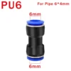 Pu Pneumatic Fittings Connector PG 4 to 6-8-10-12/14mm 16mm Air Hose Tube Push in Straight Gas Quick Coupling - Image 13