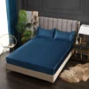 New Satin Fitted Sheet European Style Rayon Mattress Cover Elastic Band Bed Sheet King 140x200 160x200 No Pillowcase Beddings - Image 18