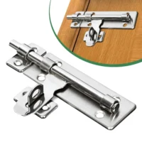 [:en]4 Inch Hardware Door Lock Stainless Steel Barrel Bolt Latch Padlock Clasp Set Brushed For Locking Door Window Drawer Cupboard[:ar]4 Inch Hardware Door Lock Stainless Steel Barrel Bolt Latch Padlock Clasp Set Brushed For Locking Door Window Drawer Cupboard[:]