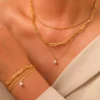 Stainless Steel Jewelry Set Elegant Delicate Pearl Pendant Jewelry Set Luxury Multi-Layer Chain Jewelry Set For Women Jewelry - Image 15