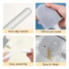 Silicone Toilet Brush and Holder Wall Mounted for Bathroom Quick Drying Efficient Professional Deep Cleaning cleaning - Image 3