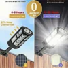 15000LM Irradiation 500㎡ Solar Light for Outdoor Sunlight Motion Sensor IP65 Waterproof Garden Street Wall External Solar Lamp - Image 2