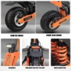 Top Speed 46MPH Elite 5600W Dual Motor Adult Electric Scooter 60V27AH 11-inch Off-Road Tires Sport Folding eScooter withSeat Pro - Image 2