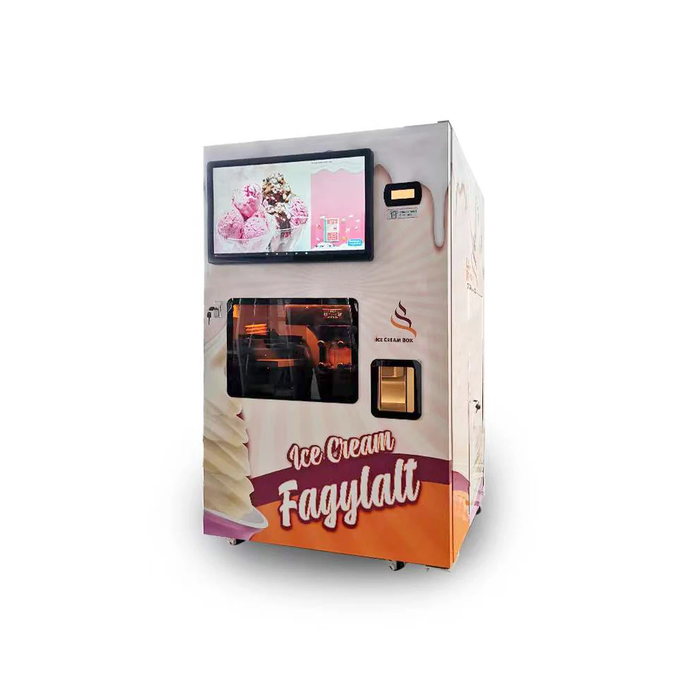 1500W Ice Cream Vending Machine - Intelligent Glass Automat (70g/Cup Adjustable, Touch Screen, Self-Service, Commercial Use) - Image 5