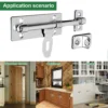 [:en]4 Inch Hardware Door Lock Stainless Steel Barrel Bolt Latch Padlock Clasp Set Brushed For Locking Door Window Drawer Cupboard[:ar]4 Inch Hardware Door Lock Stainless Steel Barrel Bolt Latch Padlock Clasp Set Brushed For Locking Door Window Drawer Cupboard[:] - Image 6