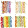 50Pcs Hawaiian Flower Wreath Garland Necklace Fancy Dress Decor Hawaii Beach Party Artificial Flowers DIY Luau Party Supplies - Image 5