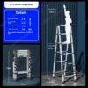 Aluminum Alloy Telescopic Ladder Folding Multifunctional Portable Ladder Suitable For Home Warehouse And Construction Projects - Image 11