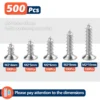 [:en]500pcs M2 Self Tapping Phillips Screws Assortment Kit 5 Sizes Alloy Steel Cross Drive Flat Head Self Drilling Wood Screws DIY[:ar]500pcs M2 Self Tapping Phillips Screws Assortment Kit 5 Sizes Alloy Steel Cross Drive Flat Head Self Drilling Wood Screws DIY[:] - Image 2