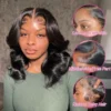 Tewjig 220 Density Body Wave Short Bob Wig 13x4 HD Lace Front Human Hair wig 16 Inch 100% Brazilian Preplucked With Baby Hair - Image 5