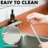30cm 6 pcs Reusable Straw with Cleaning Brush, Plastic, Clear,Replacement Straw Compatible with Stanley 40 oz 30 oz Cup Tumbler - Image 6
