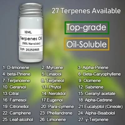 [:en]10-30ml Natural Terpenes essence oil raw flavor material to DIY different items for our body or skin or healthy[:ar]10-30ml Natural Terpenes essence oil raw flavor material to DIY different items for our body or skin or healthy[:]