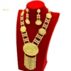 Bridal Indian Necklace Sets 24K Gold Plated Long Pendant For Women Nigeria African Dubai Wedding Earring Jewelry Set Party Gift - Image 13