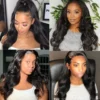 Sleek Mongolian T Part 13*5*2 Body Wave Lace Front Human Hair Wigs For Black Women Natural Lace Front Wig On Sale Clearance - Image 6