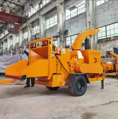 40Tons Industrial Large Hydraulic Feeding Tree Branch Wood Chipper Machine Diesel Wood Shredder for Wood Waste Recycling