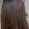 Raw Vietnamese Bone Straight Wigs Double Drawn Short Bob Human Hair Wig Pre Plucked HD Transparent Lace Frontal Wig Ombre Brown - Image 7