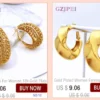 Jewelry Set For Women Tricolor Plating Luxury Design Necklace Earrings Bangle And Ring Full Set Jewelry Wedding Party Gift - Image 16