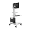 Dental Cart with Computer Holder Portable Medical Trolley Hospital Trolley Height Adjustable for Dental Clinic Hospital - Image 2