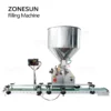 ZONESUN ZS-DTGT1P Automatic Honey Cream Filling Machine Pneumatic Viscous Liquid Chili Sauce Gel Peanut Butter with Conveyor - Image 5
