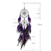 Dream Catcher Car Mini Pure White Feather Wind Chimes Wall Hanging Decor Handmade Catcher Feather Pendant Decoration - Image 22