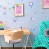 Blue Luminous Jellyfish Family Wall Stickers Home Decoration Wall Decor Home Accessories Wallpaper Kids living Room Decoration - Image 4