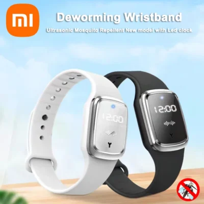 Xiaomi M1 M2Ultrasonic Mosquitoes Repeller Bracelet Summer Indoor Outdoor Anti Mosquitoes Bite Wristband With Time Display Watch