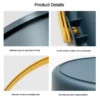 5/10/17L Folding Portable Bucket with Cover Car Wash Fishing Bathroom Tool Silicone Bucket Outdoor Camping Household Supplies - Image 5