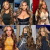 Luvin 30 32 Inch Highlight Ombre 13x6 HD Lace Frontal Wig 4/27 Body Wave Lace Front Wigs Honey Blonde Colored Human Hair Wigs - Image 5