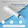 Silicone Baby Nasal Aspirator Syringe Baby Nose Cleaner Kids Rhinitis Nasal Washer Reusable Nasal Irrigator Washing for Children - Image 4