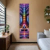 Bohemian Chakra Meditation Vertical Tapestry Colorful Mandala Rainbow Tapestry Wall Hanging For Living Room Aesthetic Tapestry - Image 6