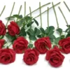 12 PCS Artificial Flowers Roses Silk Flowers Fake Long Stem Artificial Black Roses for Home Party Halloween Decorations - Image 16
