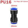 Pu Pneumatic Fittings Connector PG 4 to 6-8-10-12/14mm 16mm Air Hose Tube Push in Straight Gas Quick Coupling - Image 9