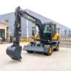 Sales Wheeled Excavator 9 Tons Heavy Machinery Equipment Diesel Backhoe Excavator Construction Trenching Support Customization - Image 6