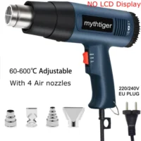[:en]2000W Heat Gun Professional Hot Air Gun Adjustable Temperature 60-600 D 4 Nozzles for DIY Stripping Paint Shrinking PVC and Home[:ar]2000W Heat Gun Professional Hot Air Gun Adjustable Temperature 60-600 D 4 Nozzles for DIY Stripping Paint Shrinking PVC and Home[:]