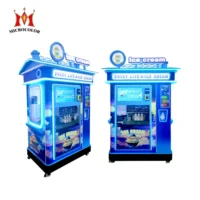 Smart Automatic 3 Flavours Soft Serve Ice Cream Machine 24 Hour Robotic Ice Cream Vending Machine