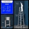 Aluminum Alloy Telescopic Ladder Folding Multifunctional Portable Ladder Suitable For Home Warehouse And Construction Projects - Image 8