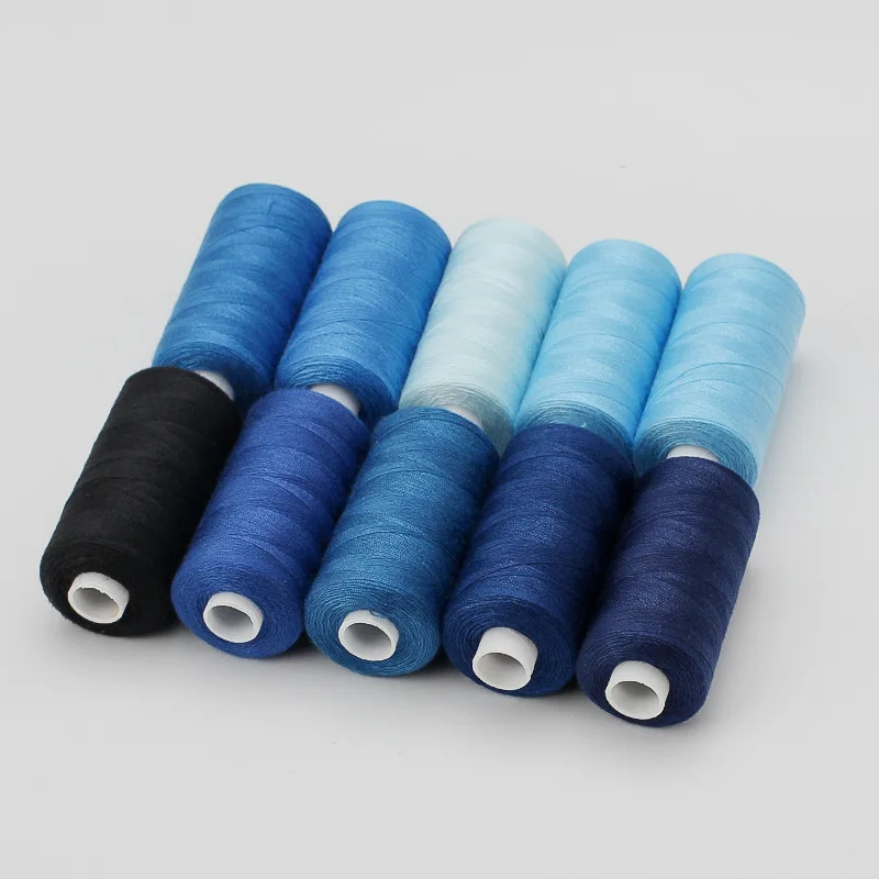 1 Set OF 10 Rolls Polyester 402 Sewing Thread For Manual and Mechanical Use, 400 Yards, DIY - Image 12