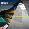 15000LM Irradiation 500㎡ Solar Light for Outdoor Sunlight Motion Sensor IP65 Waterproof Garden Street Wall External Solar Lamp - Image 6
