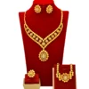 Fashion Dubai 24K Gold Color Jewelry Set for Women Nigeria Wedding Necklace Earrings Bracelet Ring Bridal Jewellry Accessories - Image 10