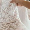 LORIE High Collar Shiny Wedding Dresses Pleated Lace Beach Bridal Gown Detachable Train Ruffle Shoulder Customized Bride Dress - Image 23
