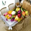 Plant Flower Leaves Coffee Table Runner Tablecloth Table Party Decoration Oilcloth on Table Protector Table Cloth Rectangular - Image 34