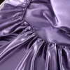 New Satin Fitted Sheet European Style Rayon Mattress Cover Elastic Band Bed Sheet King 140x200 160x200 No Pillowcase Beddings - Image 4